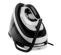 ADLER EUROPE Estación de planchado AD 5048, presión de 8 bar, potencia de 3100 W, 600 g/min de vapor, suela de cerámica, depósito de agua extraíble de 1,5 l, función eco, color blanco y gris