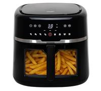 ADLER EUROPE Freidora de aire de 8 L, 9 programas automáticos, temperatura ajustable 80-200 °C, temporizador, panel táctil LED, potencia 2500 W