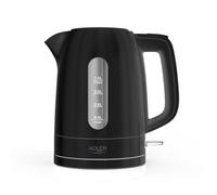 Adler europe hervidor de agua ad 1380b, 1,0 l, 2200 w, plástico, negr
