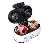 ADLER Gofrera, 1400 W de potencia máxima, tamaño de gofres 9 x 4 cm, mango no calentado, negro