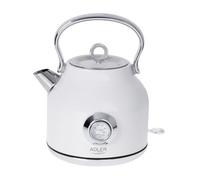 Adler Hervidor AD 1346w Blanco metálico Acero Inoxidable 1850-2200 W 1,7 L