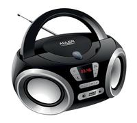 Radio portátil AD1181 BoomBox FM/CD/USB/Mp3 4.5W (Negro) - ADLER