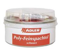 ADLER Poly-Masilla de relleno fino de dos componentes - Negro - Masilla universal de dos componentes para muebles y accesorios interiores - 1 kg