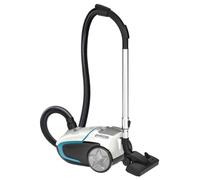 Adlereurope Aspiradora con Bolsa de 800 W, Filtro HEPA H13, Blanco y Azul | Aspiradora de alto rendimiento con bolsa para el polvo para suelos duros y moquetas, con control de velocidad