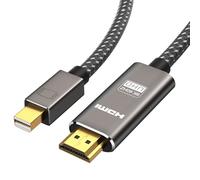 adlonim Cable Mini DisplayPort a HDMI 8K de 3 m, 4K a 240Hz/8K @60Hz unidireccional Mini DP 1.4 a HDM, HDR 48Gbps de alta velocidad para Thunderbolt 2, MacBook Surface Pro, portátil, monitor y