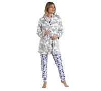 ADMAS BATA CALENTITA MANGA LARGA CON BOTONES PARA MUJER