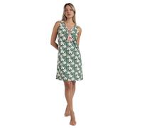 ADMAS Camisola Mujer Verano Algodón - Camisón Sin Mangas con Estampado Floral, Tejido Suave, Verde Talla M