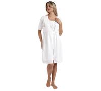 ADMAS CLASSIC Bata Manga Corta Embroidery Colors para Mujer