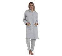 ADMAS CLASSIC Bata Manga Larga Acolchada Classic Soft para Mujer