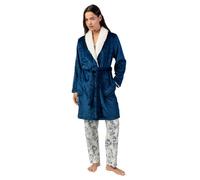 ADMAS CLASSIC Bata Manga Larga Calentita Luxury Leaves para Mujer