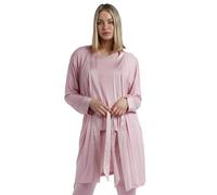 ADMAS CLASSIC Bata Manga Larga Modal Satin Bands para Mujer