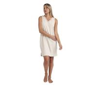 ADMAS Classic Camisola Mujer Verano Algodón - Camisón Sin Mangas con Estampado Minimalista, Tejido Suave, Beige Talla XXL