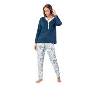 ADMAS Classic Pijama Manga Larga Tapeta Toile De Jouy para Mujer
