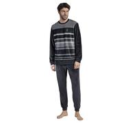 ADMAS Classic Pijama Manga Larga Terciopelo Velvet Stripe Hype para Hombre