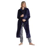 ADMAS GARDEN Bata Manga Larga Calentita Rosas Jacquard para Mujer