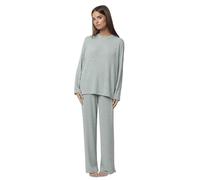 ADMAS Home Pijama Manga Larga Canalé Tracksuit para Mujer
