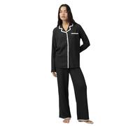 ADMAS Luxury Pijama Manga Larga Abierto Stitching para Mujer