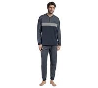 ADMAS MAGNIFIC Pijama Manga Larga Tapeta Grigio para Hombre