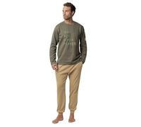 ADMAS New Plan Pijama Manga Larga Felpa Why Not para Hombre
