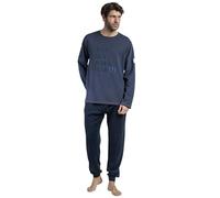 ADMAS New Plan Pijama Manga Larga Felpa Why Not para Hombre