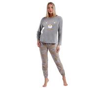 ADMAS Pijama CALENTITO Polar Manga Larga para Mujer