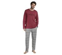 ADMAS Pijama Manga Larga Houndstooth para Hombre
