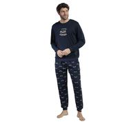 ADMAS Pijama Manga Larga Old School para Hombre