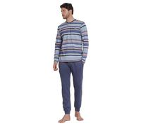 ADMAS Pijama Manga Larga Rayas Vespa Style para Hombre