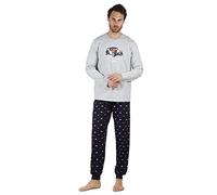 ADMAS Pijama Manga Larga Wide & Low para Hombre