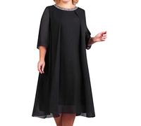 Admay Vestidos para mujer, vestido bohemio, elegante, verano, sexy, playa, cóctel, señoras, pantalones cortos, para mujer, vestido de mujer, talla grande, vestido negro, Le Noir, XXL