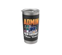 Admin Kein Support Ohne Ticket No Ticket No Support Job IT Vaso térmico de acero inoxidable de doble pared