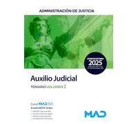 Cuerpo De Auxilio Judicial. Administración De Justicia Temario Volumen