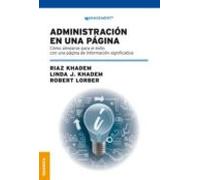 Administracion En Una Pagina: Como Alinearse Para El Éxito Con Una Pág