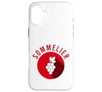 Administrador del Vino Uvas Sumiller Camarero Carcasa para iPhone 16 Plus