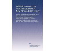 Administration of the disability program in New York and New Jersey