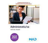 Administratiu/va de la Generalitat de Catalunya. Test