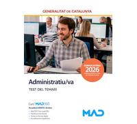 Administratiu/va de la Generalitat de Catalunya. Test del temari