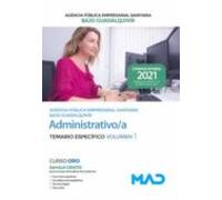 Administrativo/a De La Agencia Pública Empresarial Sanitaria Bajo Guadalquivir. Temario Específico Volumen 1