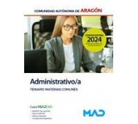 administrativo/a de la comunidad autonoma de aragón. temario de materi