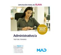 Administrativo/a de la Diputación Foral de Álava. Test del Temario
