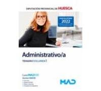 Administrativo/a de la Diputación Provincial de Huesca. Temario volumen 1