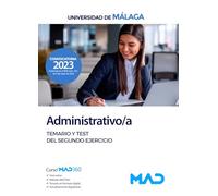 Administrativo/a de la Universidad de Málaga. Temario y test del segundo ejercicio