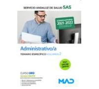Administrativo/a Del Servicio Andaluz De Salud. Temario Específico Volumen 2
