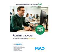 Administrativo/a del Servicio Andaluz de Salud. Temario específico volumen 3