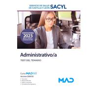 Administrativo/a del Servicio de Salud de Castilla y León (SACYL). Test
