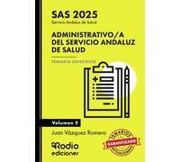 Administrativo A Del Servicio Andaluz De Salud. Sas 2025. Temario Espe