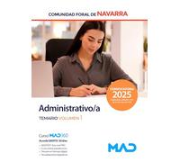 Administrativo/a de la Administración de la Comunidad Foral de Navarra. Temario volumen 1