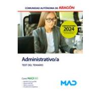Administrativo/a. Test Del Temario Comunidad Autónoma De Aragón