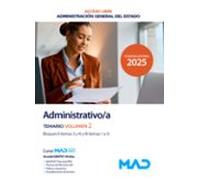 Administrativo Del Estado. Temario Volumen 2 Bloques I Y Ii