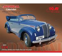 Admiral Cabriolet, WWII German Passenger Coche 1:24 Plástico Modelo Kit Icm